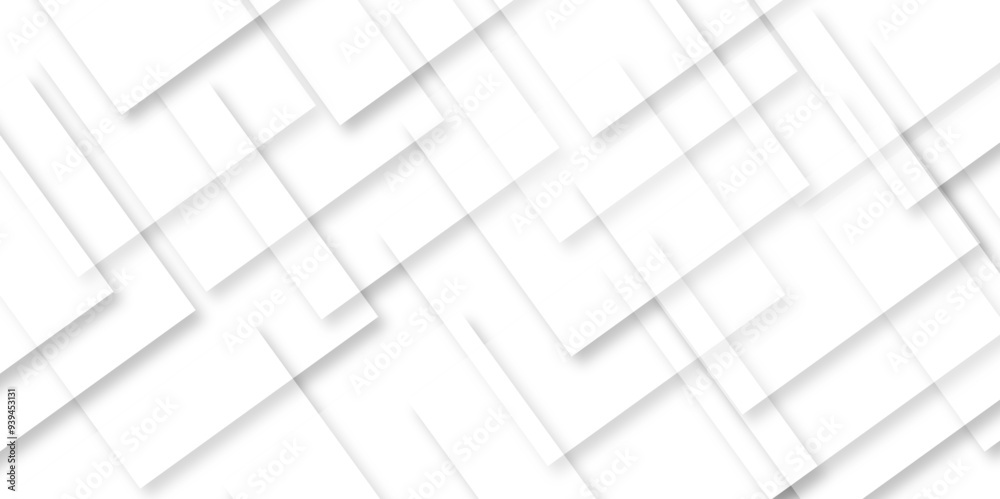 Abstract Minimal Geometric background with triangular bright light with soft shadows as pattern. White minimal line design. baseness technology and communication concept Decoration arrow design.	
