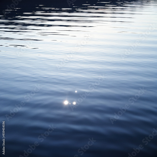 Sunlight Reflection on Calm Water Surface