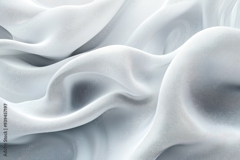 Obraz premium Abstract White Fabric with Textured Surface