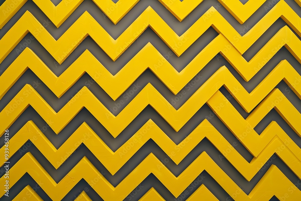 Vibrant yellow zigzag pattern creating a dynamic, playful background. Vibrant yellow zigzag pattern creating a dynamic, playful background.