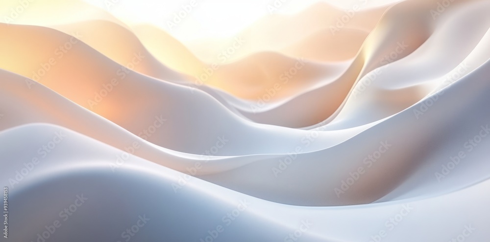 Obraz premium Abstract White and Orange Wave Pattern