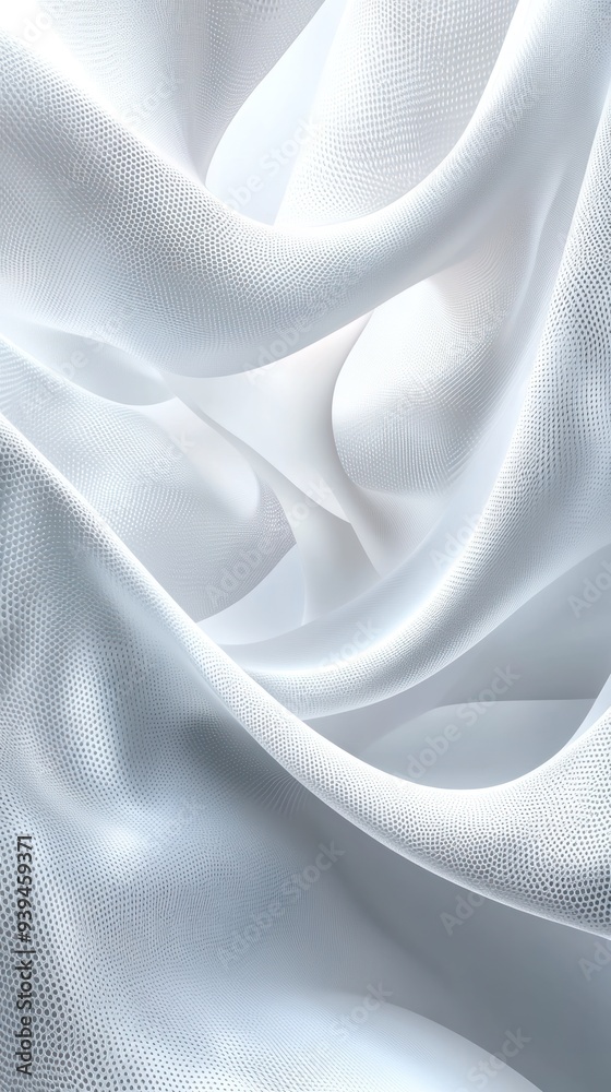 Abstract White Fabric with a Perforated Texture Abstract White Fabric with a Perforated Texture