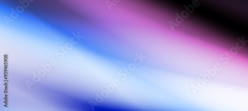 Dark blue digital abstract background with ultraviolet neon glow, blurry light lines, waves