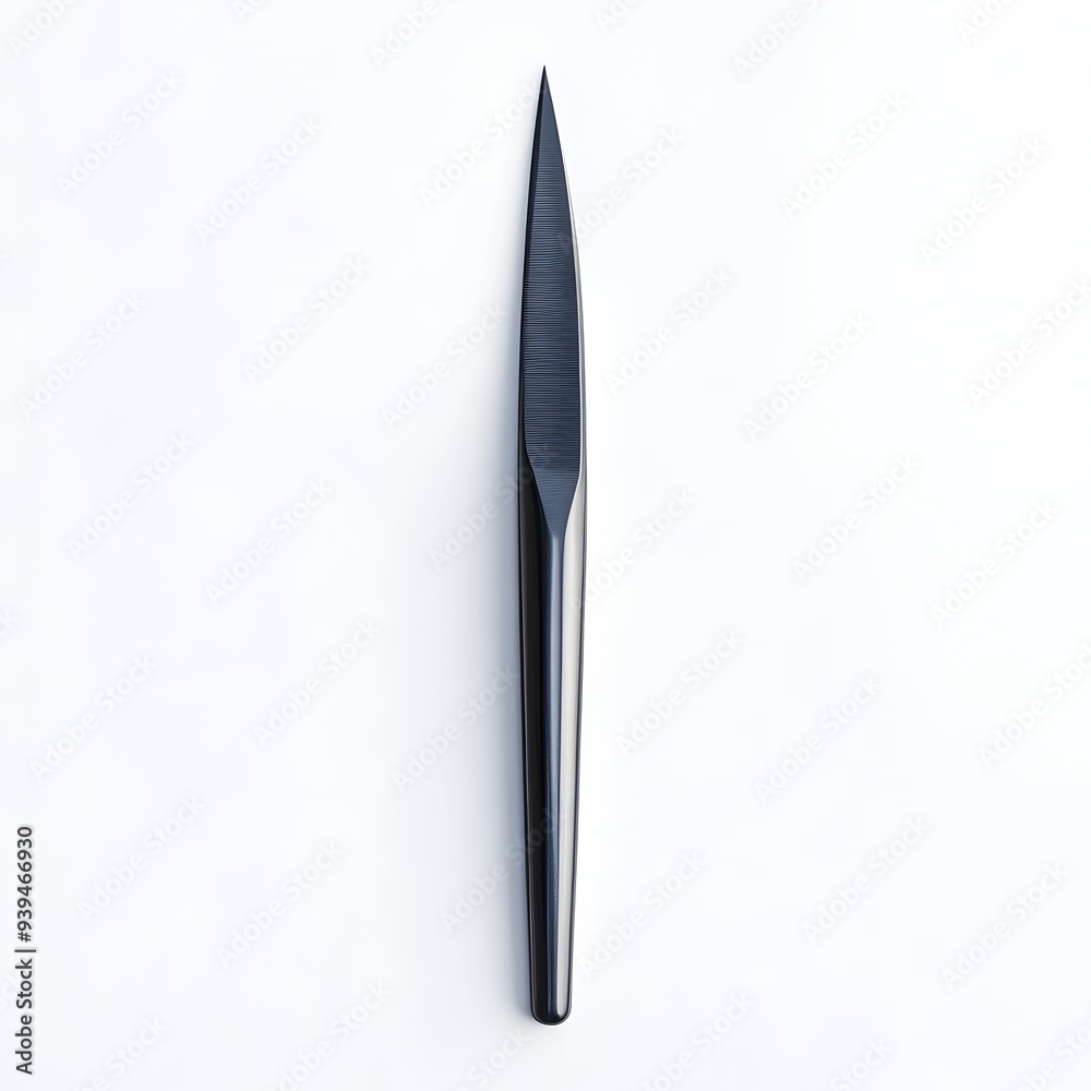 Closeup photograph of a surgical scalpel with a protective cover at the center isolated on a plain white background Medical healthcare equipment and tools for precision procedures and treatments Closeup photograph of a surgical scalpel with a protective cover at the center isolated on a plain white background Medical healthcare equipment and tools for precision procedures and treatments