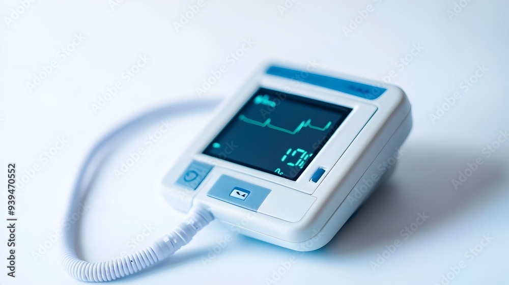 Digital Pulse Oximeter Isolated on White Background for Oxygen Level Monitoring and Healthcare Diagnostics Digital Pulse Oximeter Isolated on White Background for Oxygen Level Monitoring and Healthcare Diagnostics