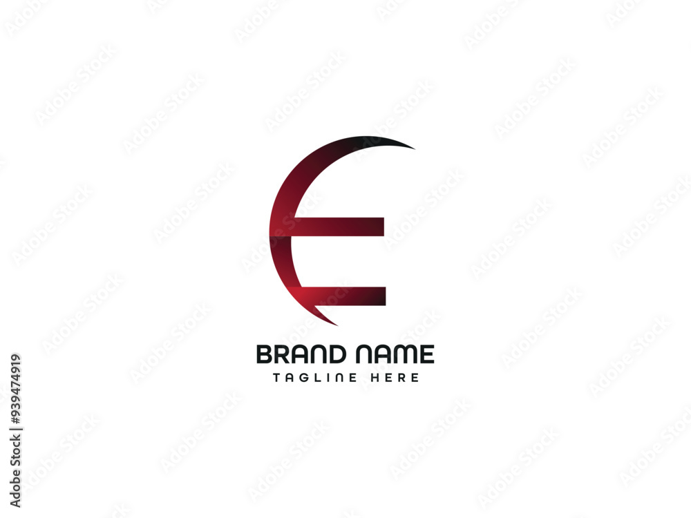 Fototapeta premium E Letter Logo