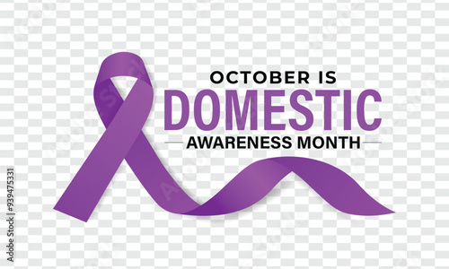 Domestic Violence Awareness Month. Banner poster, flyer and background design template. Vector illustration