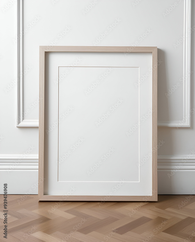 blank frame mock-up. 3d render. blank frame mock-up. 3d render.