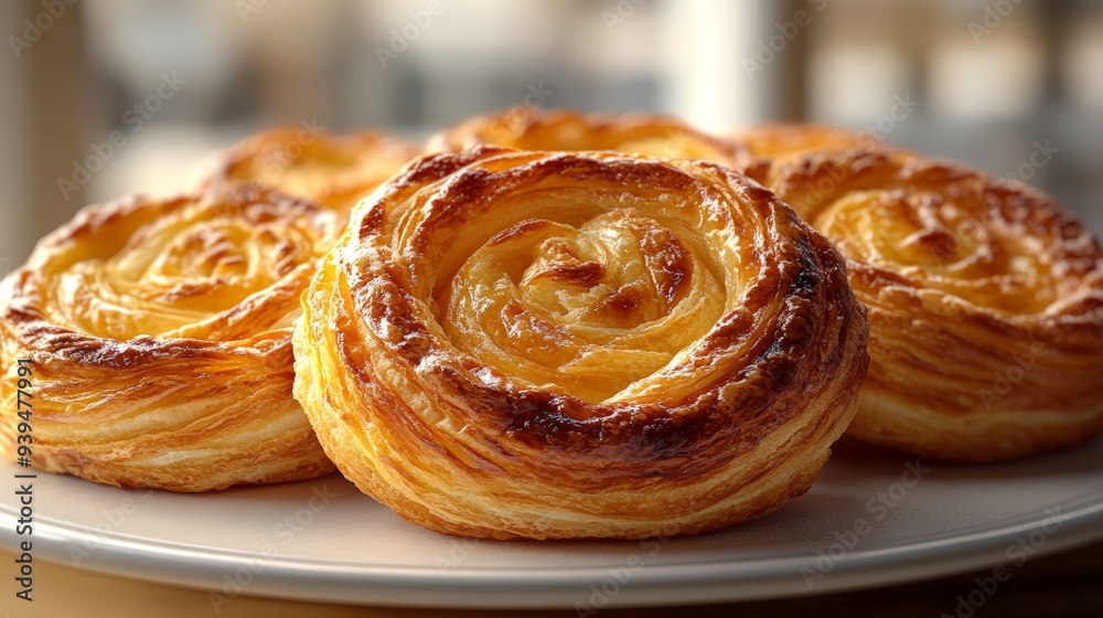 23. Danish Pastry, swirled pastry, 3D illustration 23. Danish Pastry, swirled pastry, 3D illustration