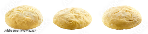 Fresh bread dough collection isolated on white or transparent background, cutout PNG