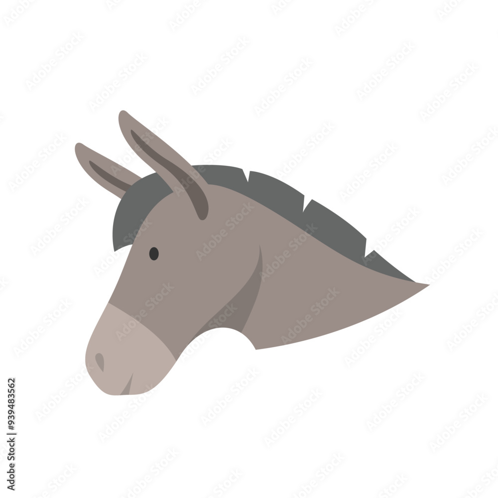 Donkey Head Vector Illustration Graphic Design Donkey Head Vector Illustration Graphic Design