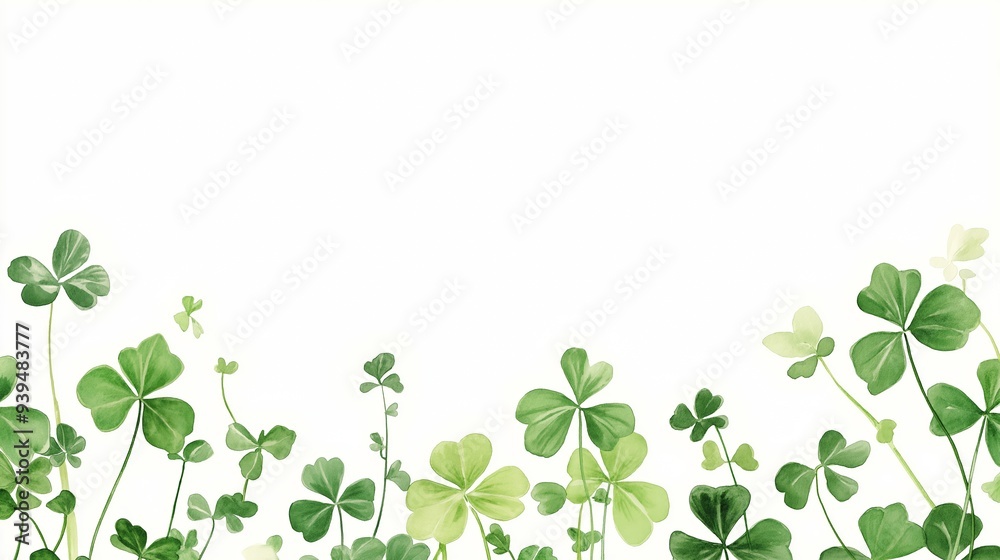 Clovers ephemera border backgrounds flower plant. Clovers ephemera border backgrounds flower plant.