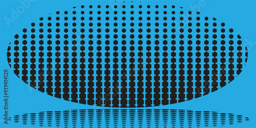 Halftone twisted grunge pattern design