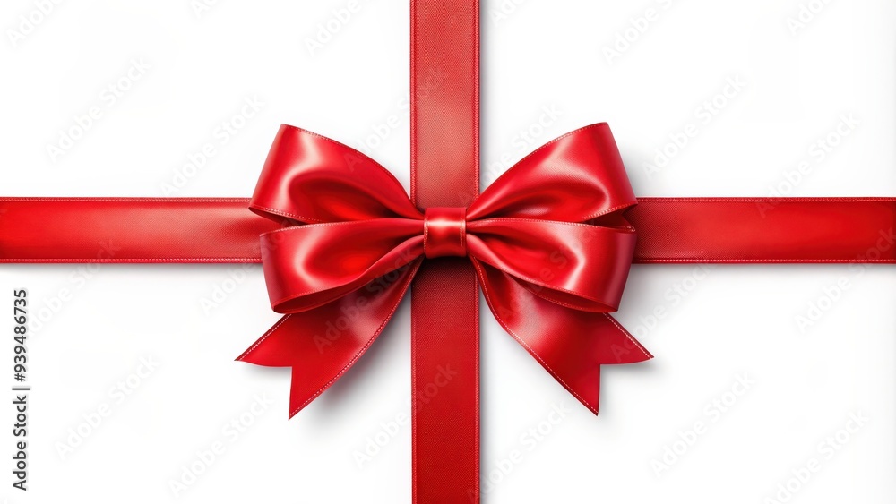 Red gift ribbon bow for decoration, packaging, invitations, and gift wrapping , red, gift, ribbon, bow, decoration Red gift ribbon bow for decoration, packaging, invitations, and gift wrapping , red, gift, ribbon, bow, decoration