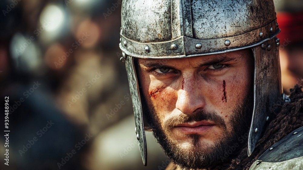 Brave Medieval Knight in Full Armor Exuding Strength and Heroism Brave Medieval Knight in Full Armor Exuding Strength and Heroism