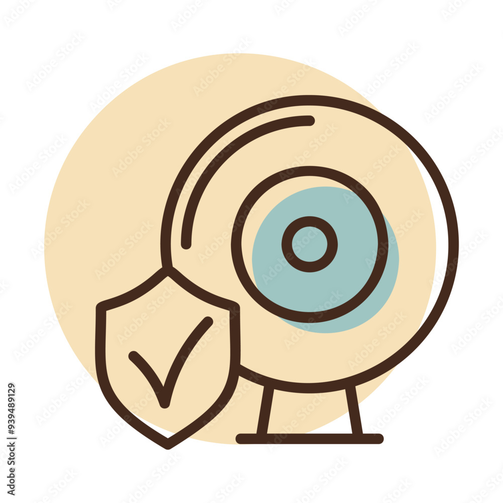 Home security camera vector icon. Cctv camera sign Home security camera vector icon. Cctv camera sign
