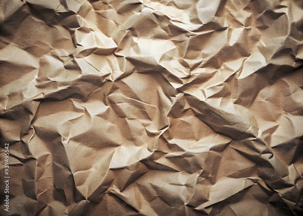 Crumpled Texture Paper Background Natural Warm Tones Organic Design Explore Creative Applications