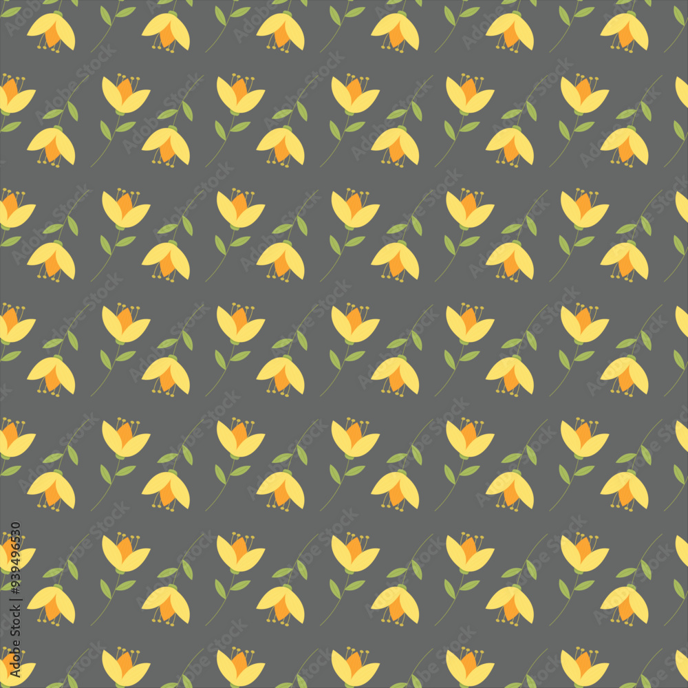 Hand drawn small flowers seamless pattern design in background
Hand drawn small flowers seamless pattern design in background
