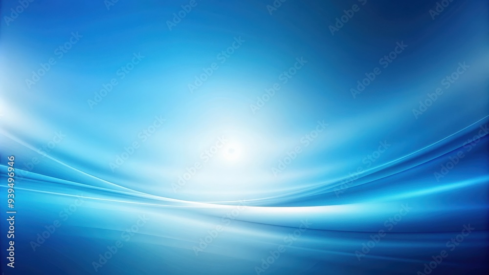 Fototapeta premium Abstract blue background with soft gradient colors , abstract, blue, background, design, texture, gradient, soft, modern