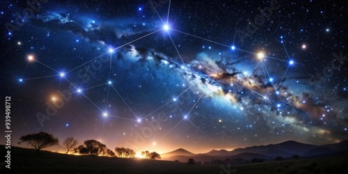 A stunning view of the Southern Cross constellation in the night sky, Astronomy, Stars, Constellation photo