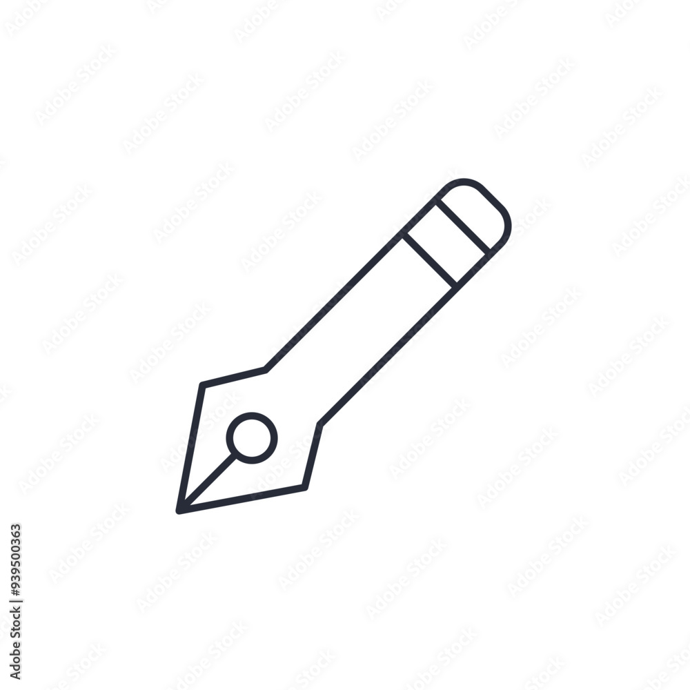 pen icon vector illustration. pen symbol isolated on white background pen icon vector illustration. pen symbol isolated on white background