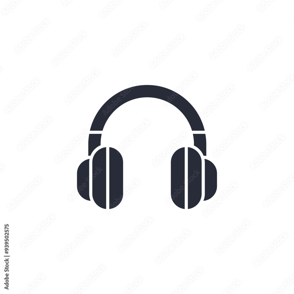 headphone icon vector illustration. headphone symbol isolated on white background headphone icon vector illustration. headphone symbol isolated on white background