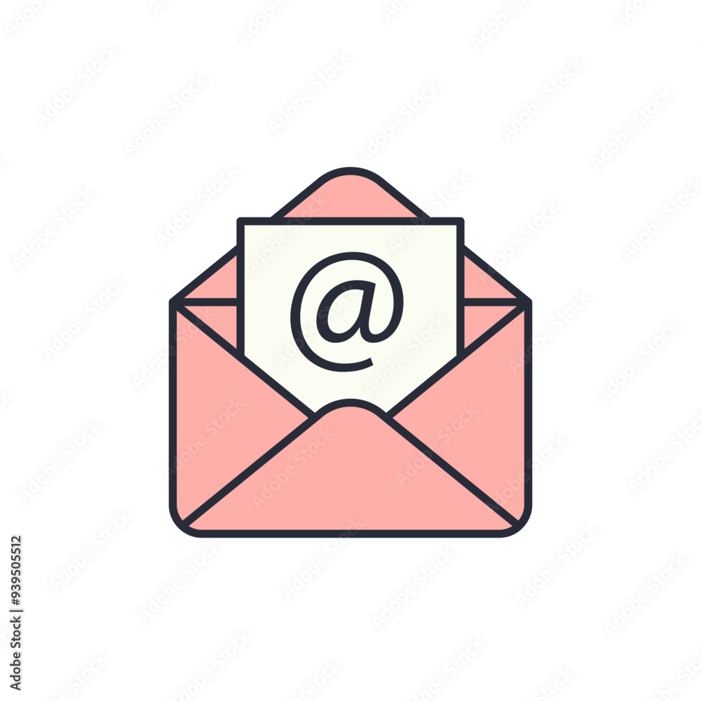 Email icon vector illustration. Email symbol isolated on white background Email icon vector illustration. Email symbol isolated on white background