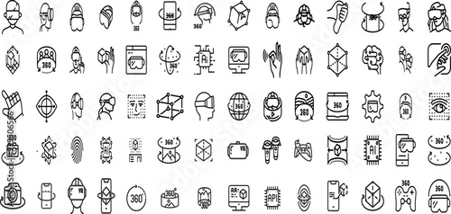 METAVERSE VR EDITABLE ICON SET 