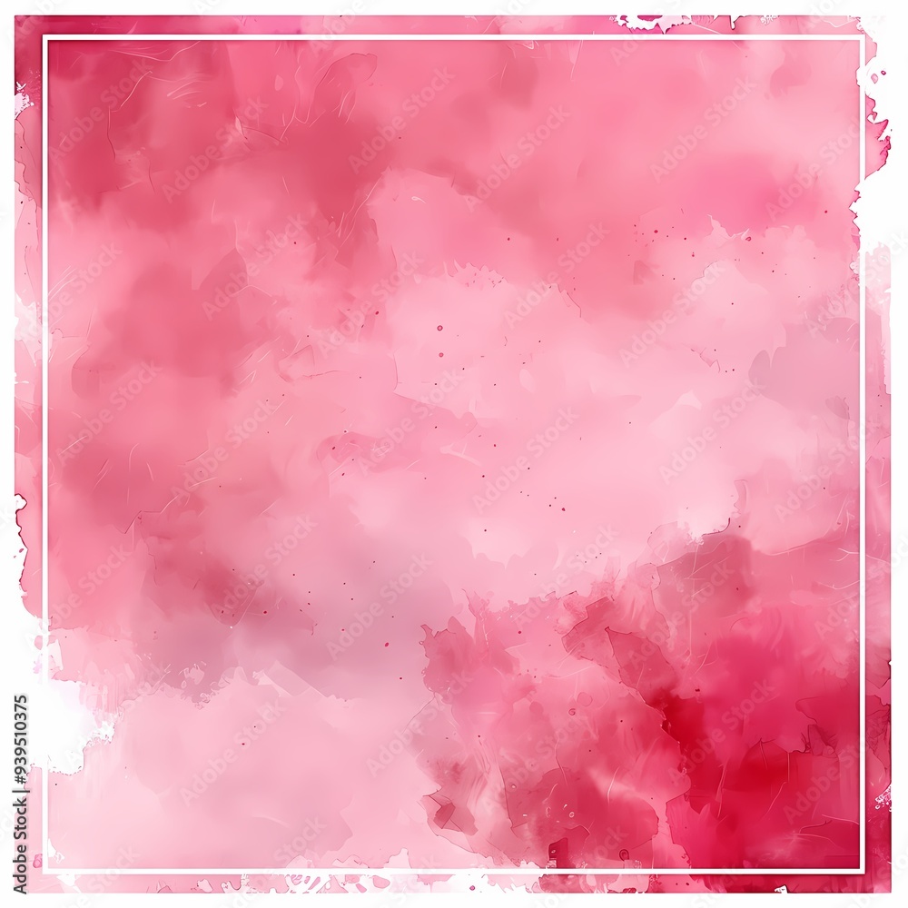Fototapeta premium A delicate pink watercolor background with a smooth gradient and artistic splash design.