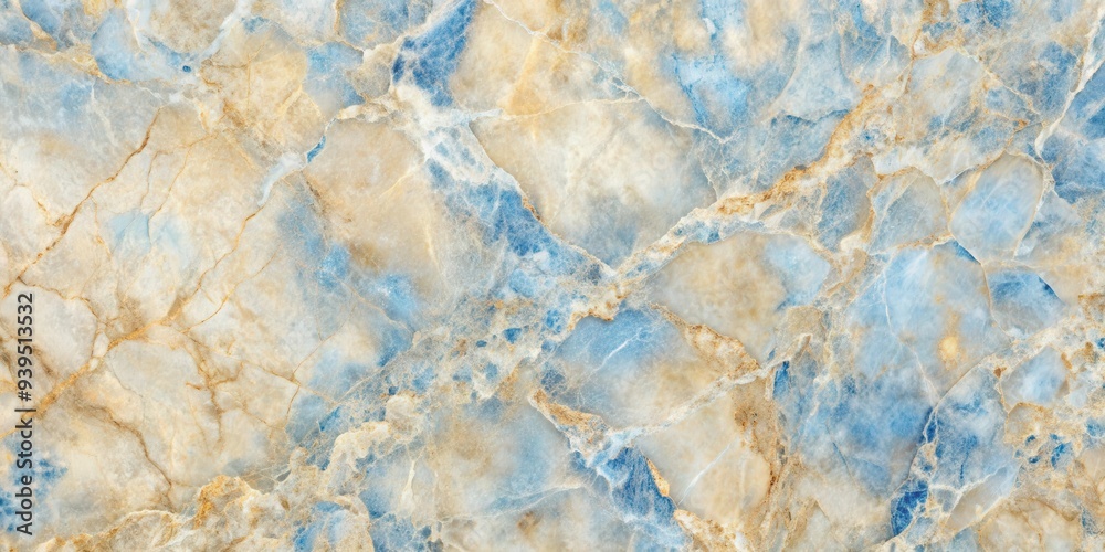 Fototapeta premium Blue and beige marble background perfect for elegant designs, elegant, luxurious, marble, texture, abstract, backdrop