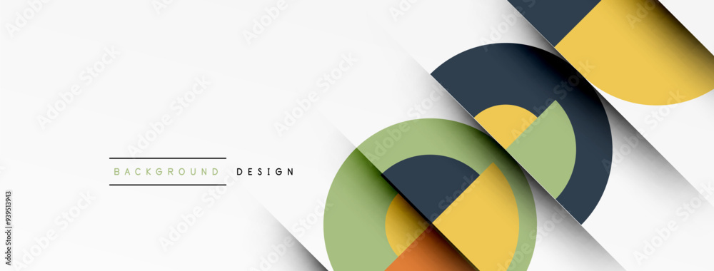 Modern geometrical abstract background - circles. Business or technology presentation design Modern geometrical abstract background - circles. Business or technology presentation design
