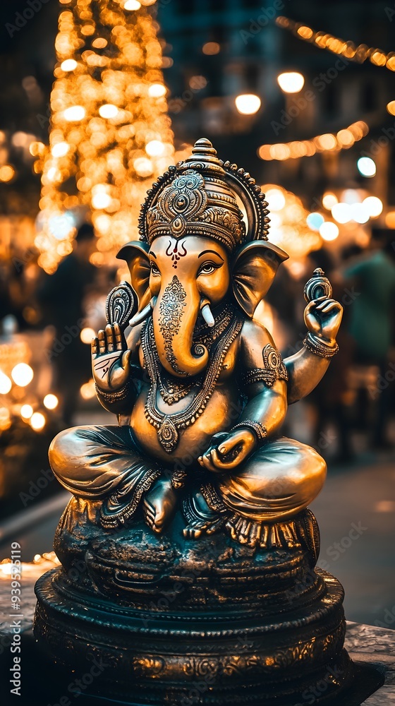 Exquisite Ganesha Statue: A Symbol of Wisdom, Prosperity, and Divine Blessings. Exquisite Ganesha Statue: A Symbol of Wisdom, Prosperity, and Divine Blessings.