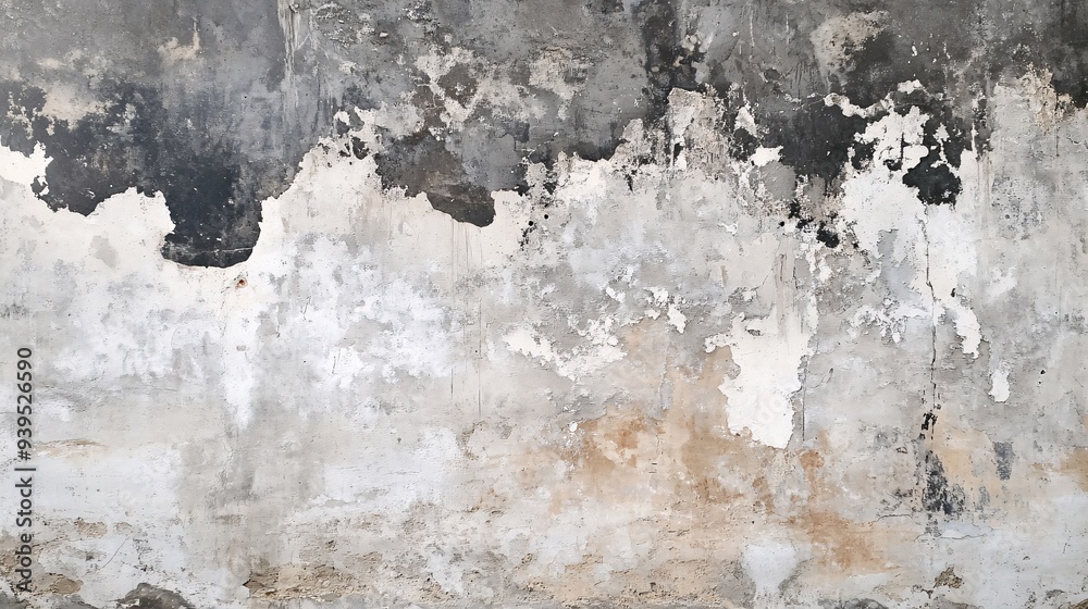 Marble wall with a distressed, industrial texture and natural imperfections