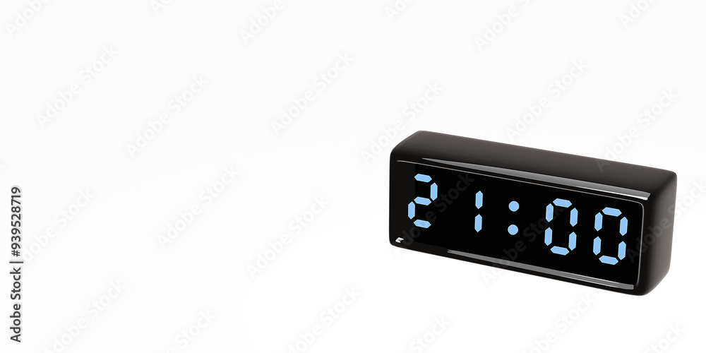 Digital Clock illustration. 3d render. Digital Clock illustration. 3d render.