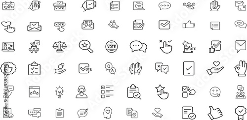 SURVEY EDITABLE ICON SET 