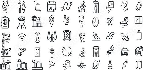 TRAVEL EDITABLE ICON SET 