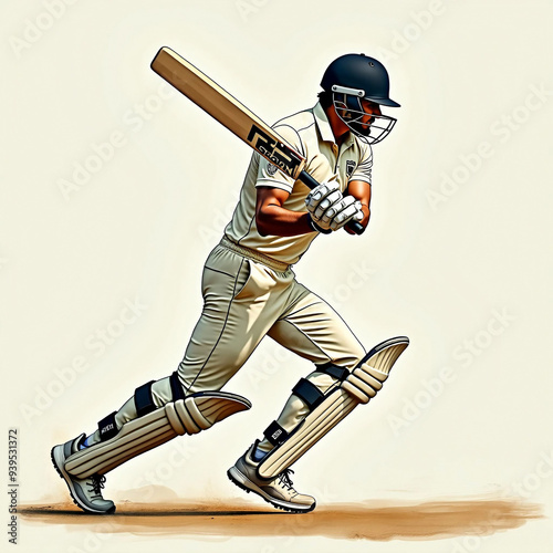 Cricket player championship sports. Ai generated photo