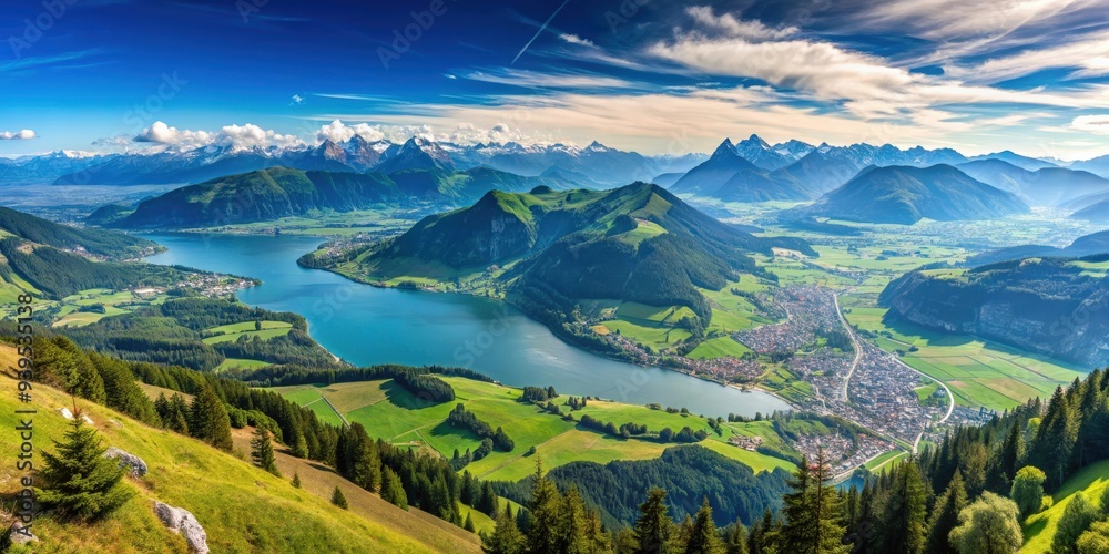 Panoramic view from Stanserhorn Switzerland , Stanserhorn, Switzerland, panorama, view, mountains, Swiss Alps, landscape, travel Panoramic view from Stanserhorn Switzerland , Stanserhorn, Switzerland, panorama, view, mountains, Swiss Alps, landscape, travel