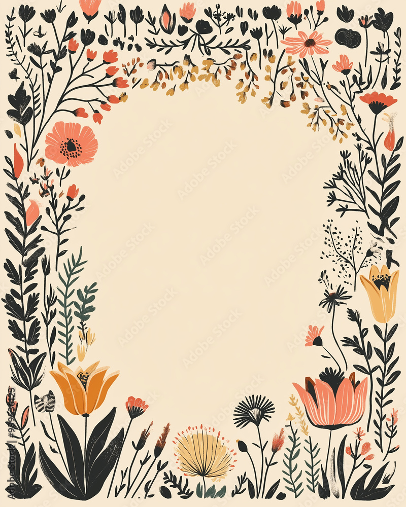Elegant Swedish Summer Wedding Journal Template with Tattoo-Inspired Border Design. Minimalist Layout with Large Blank Space for Customization and Personal Notes, Perfect for Capturing Memories of a S Elegant Swedish Summer Wedding Journal Template with Tattoo-Inspired Border Design. Minimalist Layout with Large Blank Space for Customization and Personal Notes, Perfect for Capturing Memories of a S