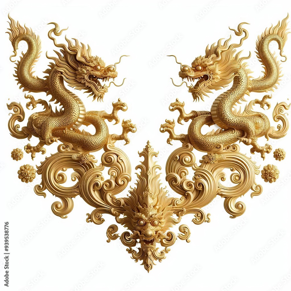 golden ornament frame and corner design. generative AI golden ornament frame and corner design. generative AI
