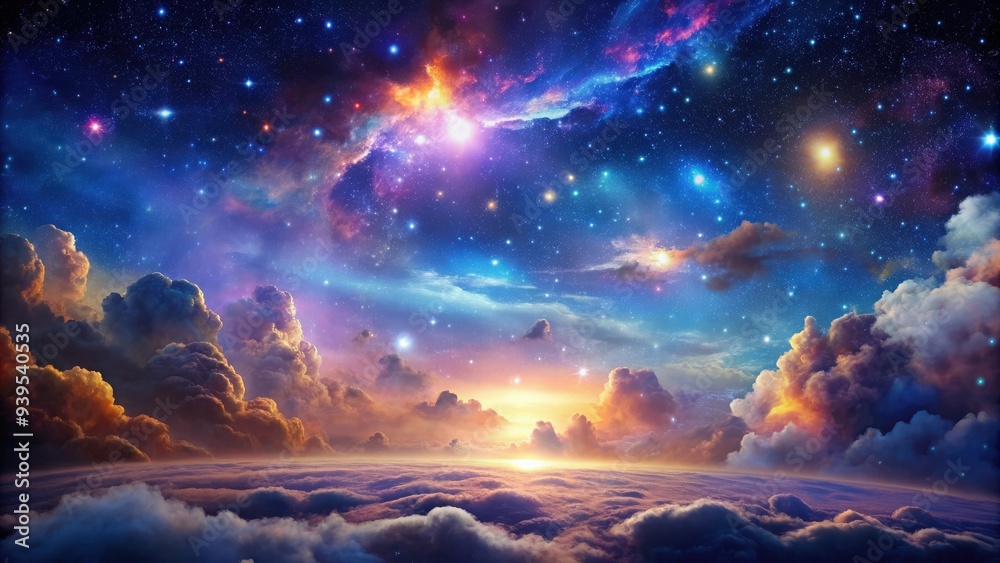 Sci-fi universe with stars, clouds, night sky, nebula, and galaxy, stars, clouds, night sky, nebula, galaxy, sci-fi Sci-fi universe with stars, clouds, night sky, nebula, and galaxy, stars, clouds, night sky, nebula, galaxy, sci-fi