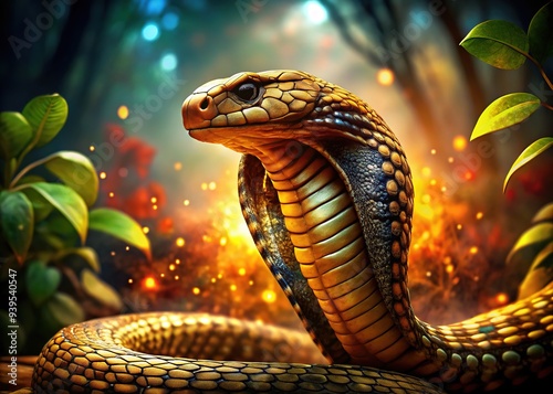 The Cobra's Beauty and Enchanting Threat: photo