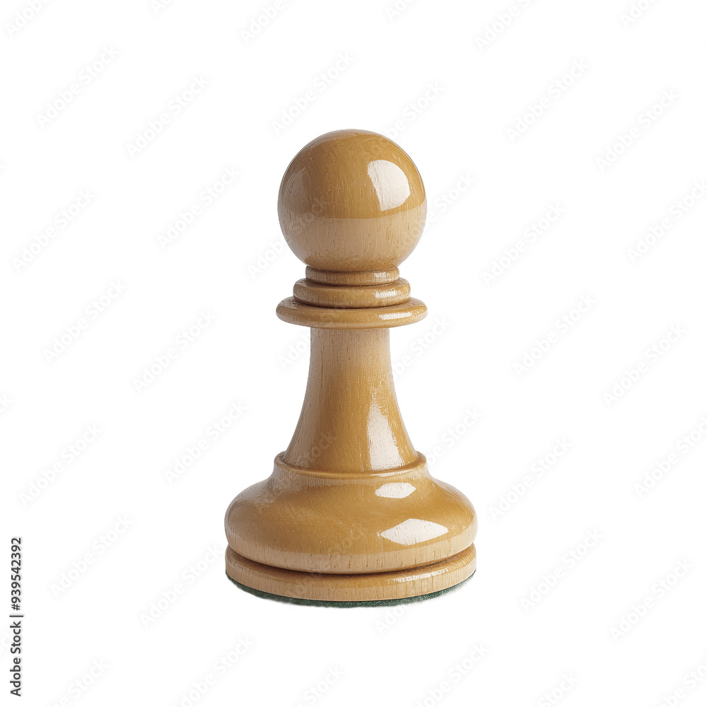 The pawn chess piece isolated on transparent background The pawn chess piece isolated on transparent background