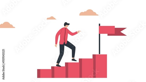 step by step process towards success, self development, self progress, business finance progress