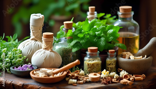 herbal compress for massage salon