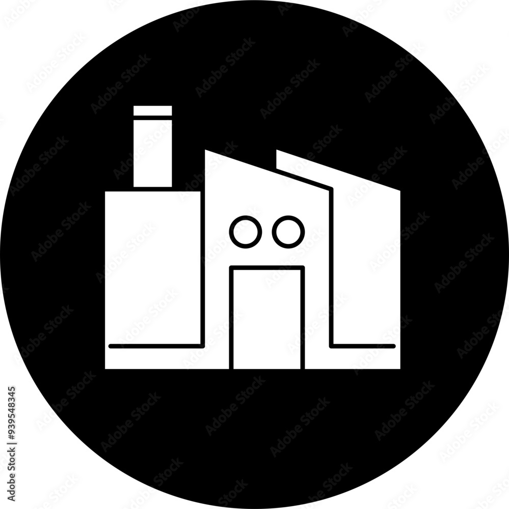 Factory icon block vector illustration Factory icon block vector illustration