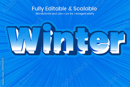 Editable text effect.