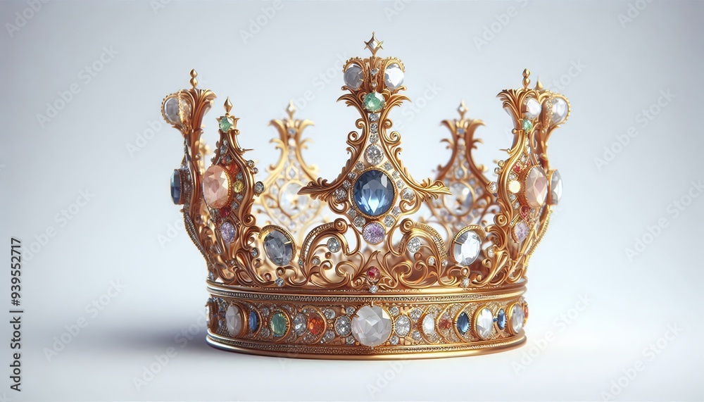 golden crown. generative AI golden crown. generative AI