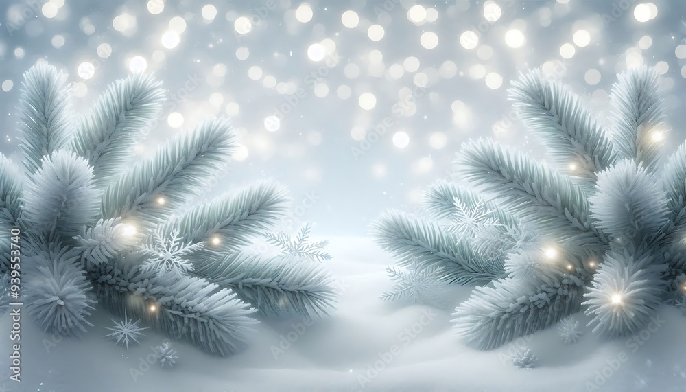 snow covered branches snow covered branches