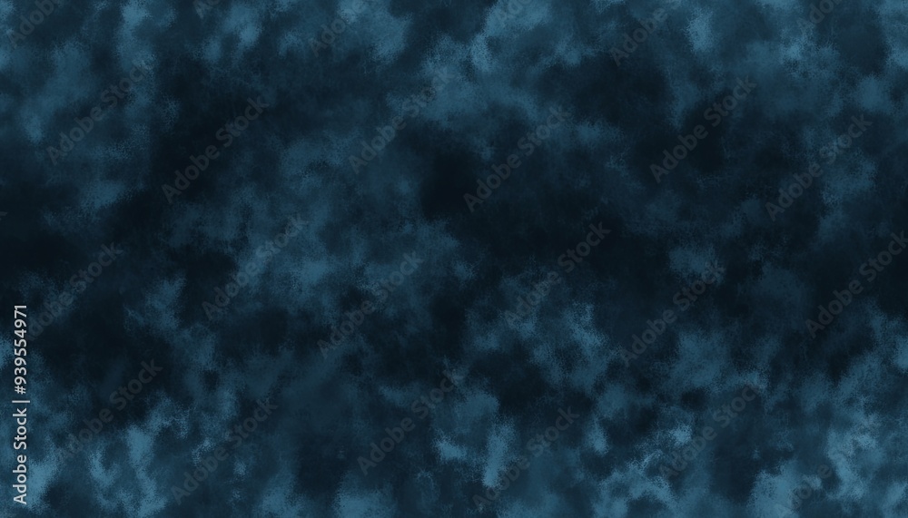 Abstract dark blue watercolor background with cloudy texture. Abstract dark blue watercolor background with cloudy texture.